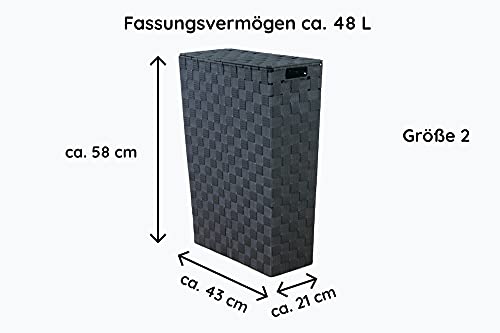 lycce-nischenw-schekorb-geflochten-aus-stoff-grau-48-l image 6