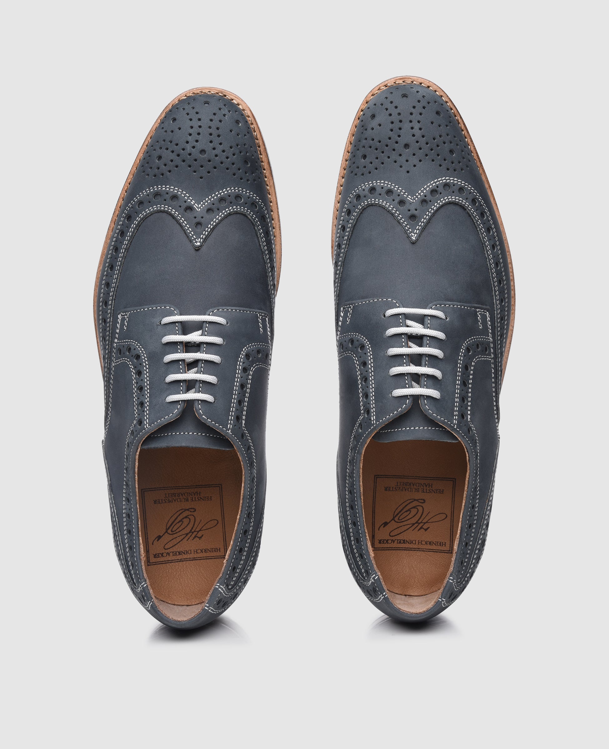 dinkelacker-luzern-full-brogue-j-derby-jeans-blau image 8
