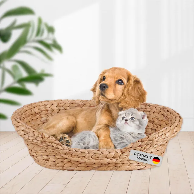 lycce-katzenbett-hundebett-oval-gr-1-wasserhyazinthe image 1