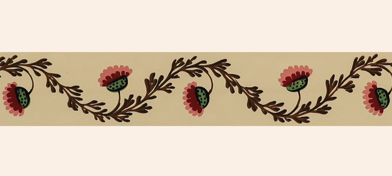 hembus-borte-561-teatime-bord-re-7-cm-beige-mohnblumen image 1