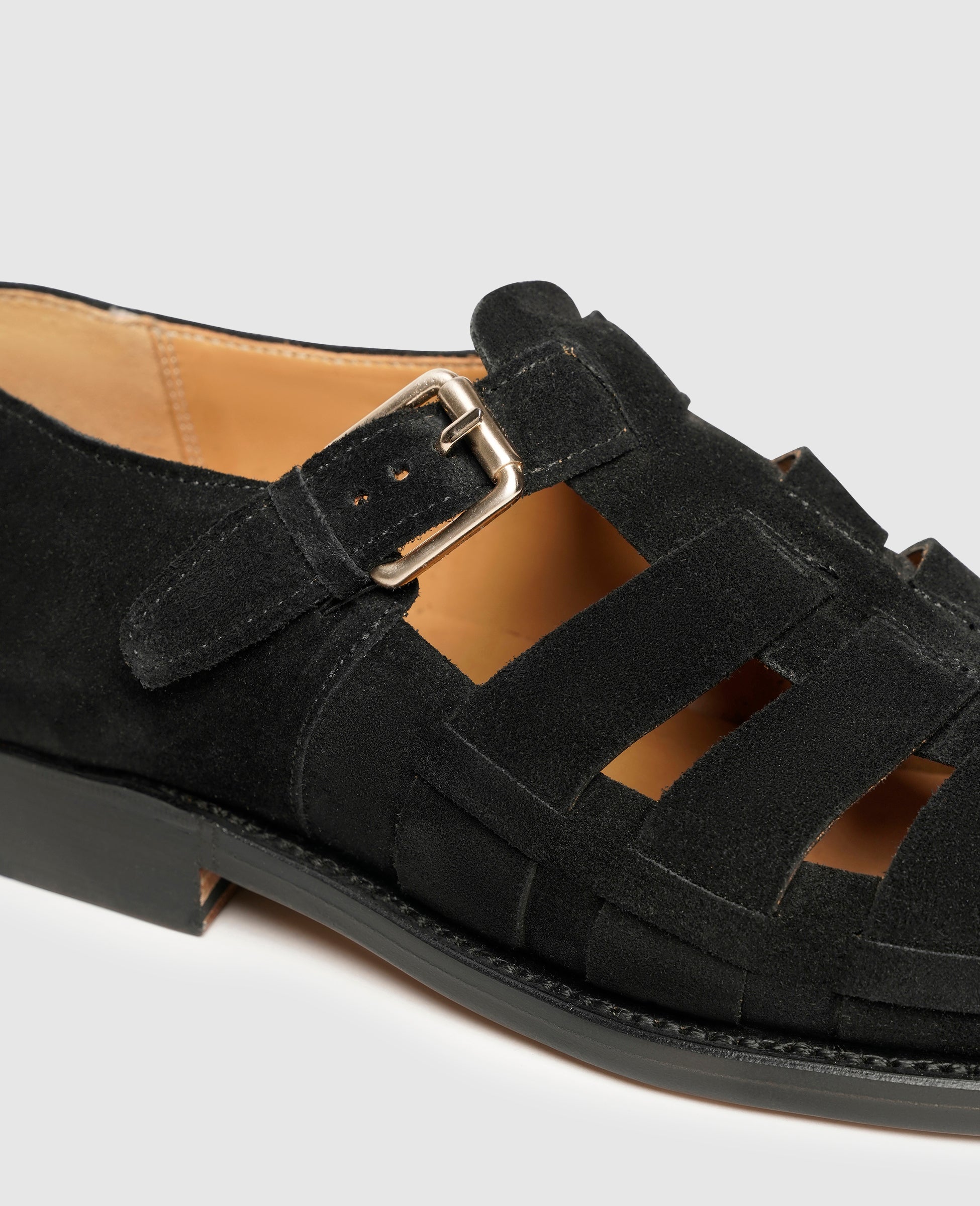 dinkelacker-london-fs-v-sandale-herren-schwarz-kalbsvelours image 4