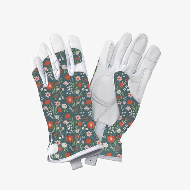 kent-stowe-teal-meadow-flowers-lederhandschuhe-damen-s image 1