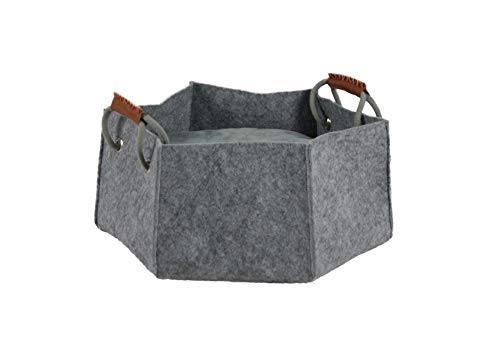 lycce-filz-hundekorb-katzenkorb-gr-e-1-filzbett-grau-30x30x17-cm image 6