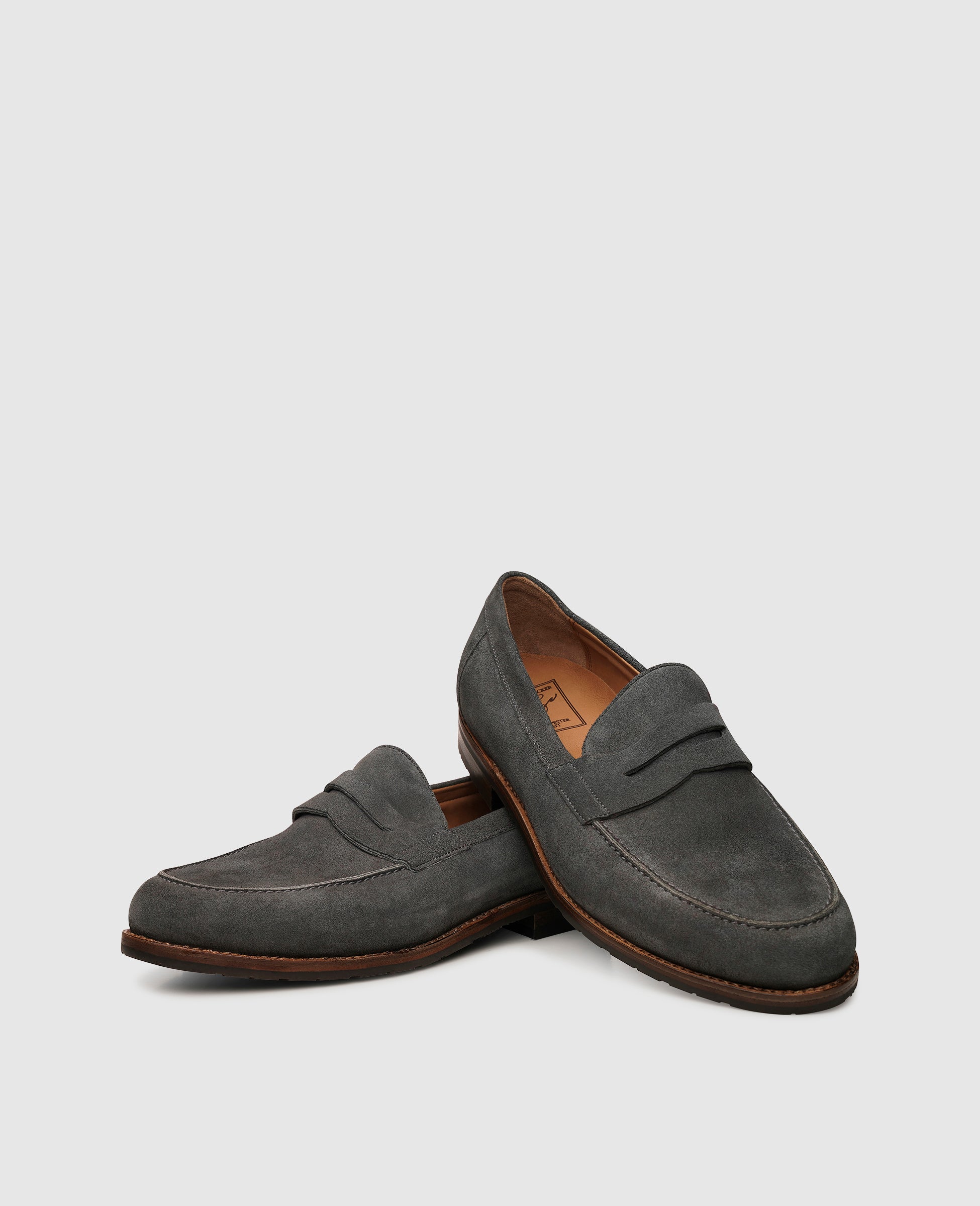 dinkelacker-wien-plain-v-penny-loafer-grau image 4
