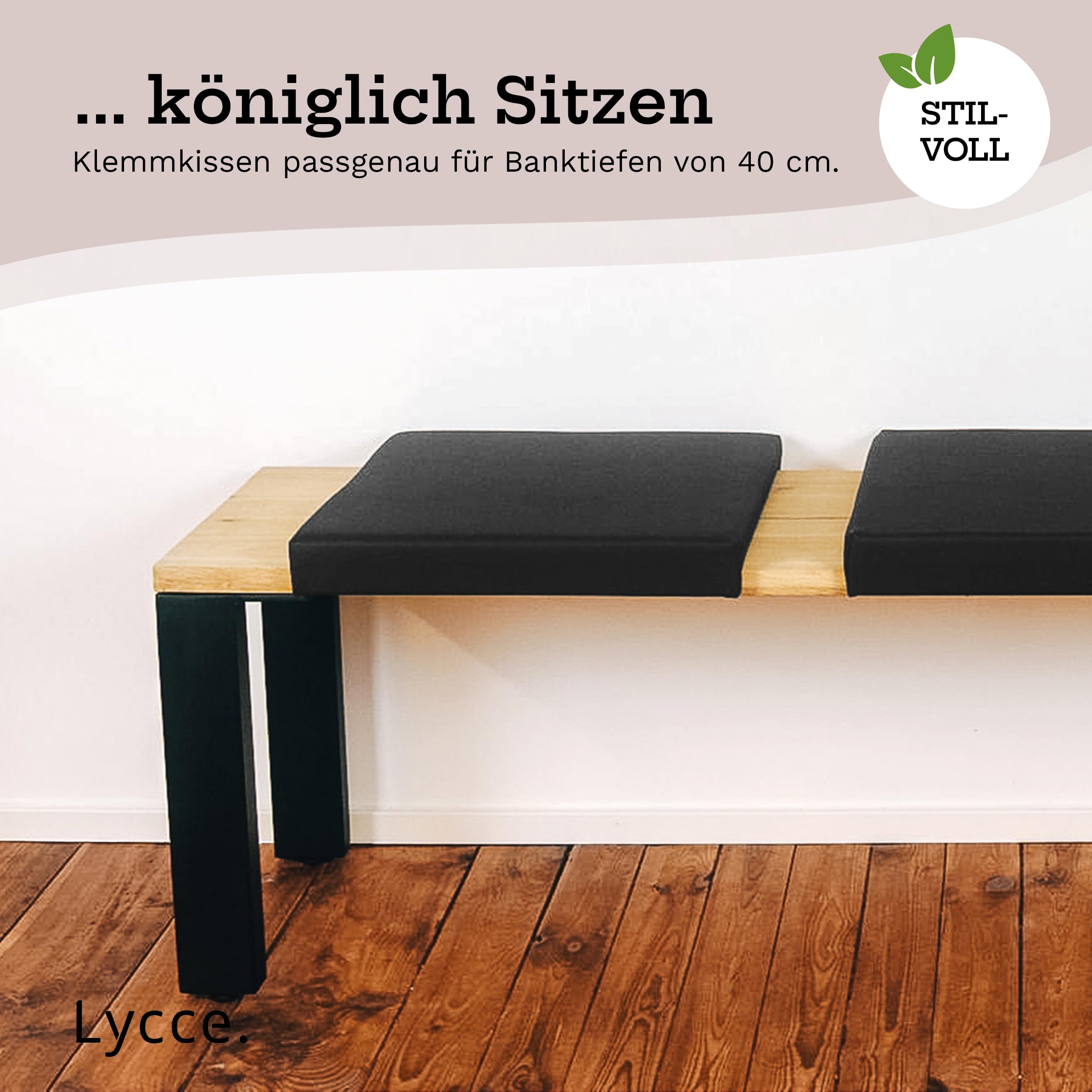 lycce-bankauflage-klemmkissen-2-leisten-kunstleder-schwarz-40-cm image 6
