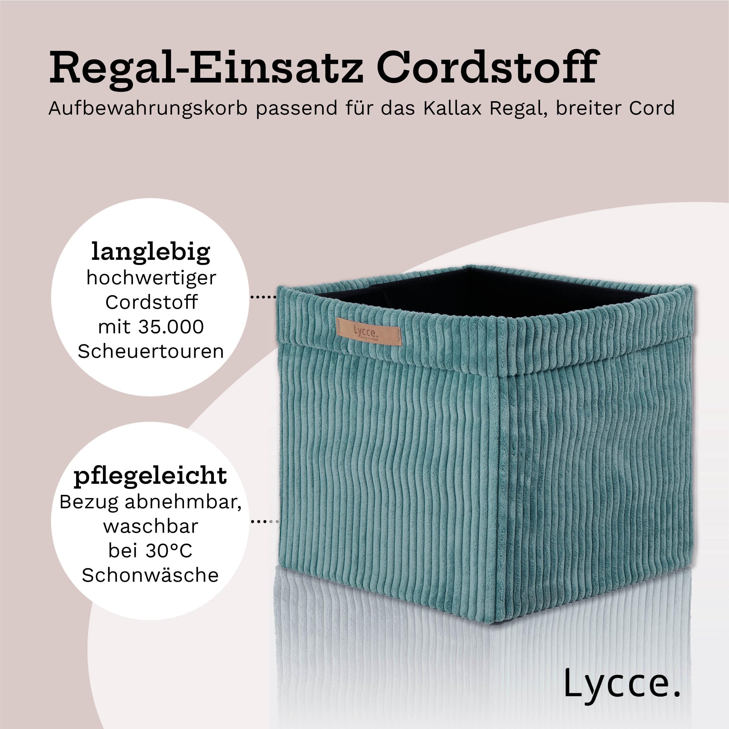 lycce-kallax-box-cord-faltbox-mit-abnehmbarem-bezug-t-rkis-33-x-33-x-31-cm image 2