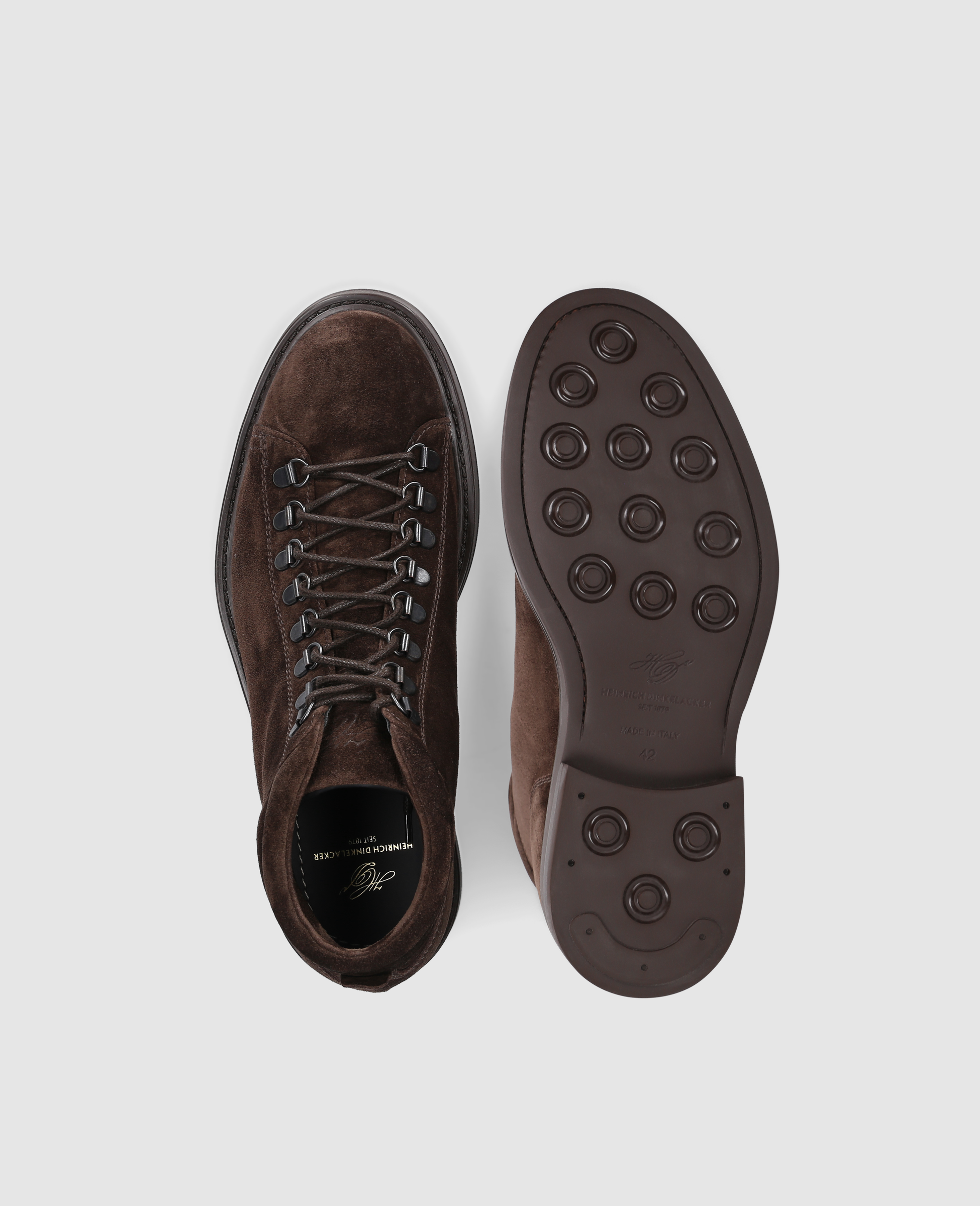 dinkelacker-florenz-plain-v-hiking-boot-dunkelbraun-veloursleder image 7