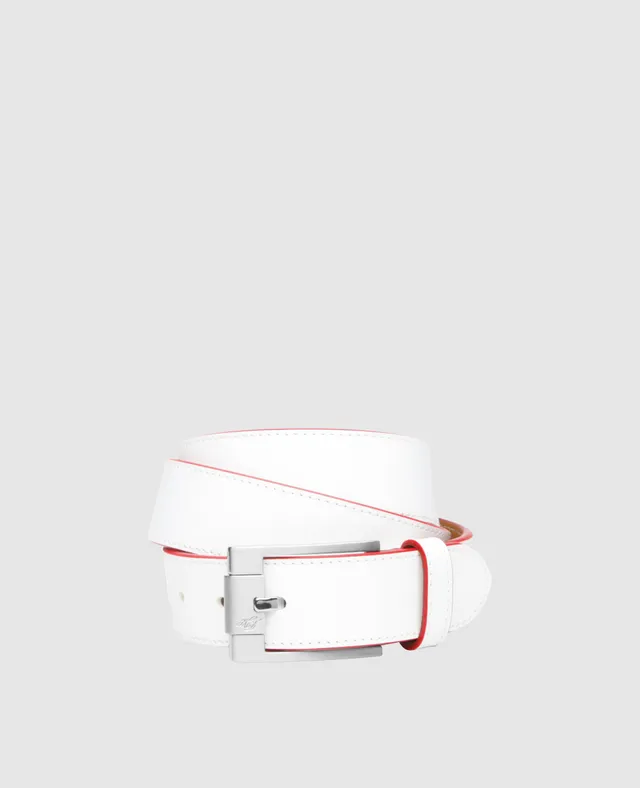 dinkelacker-levente-plain-ac-lederg-rtel-wei-antikcalf image 1