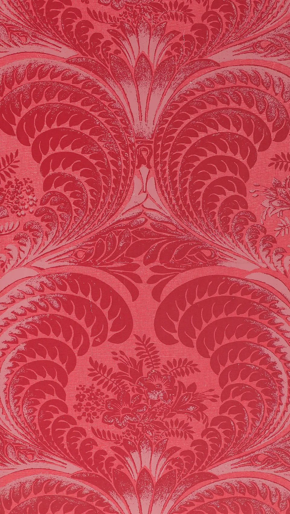 hembus-tapete-1661-b-farn-mit-bl-tenkorb-papiertapete-rot-47-5-cm image 1