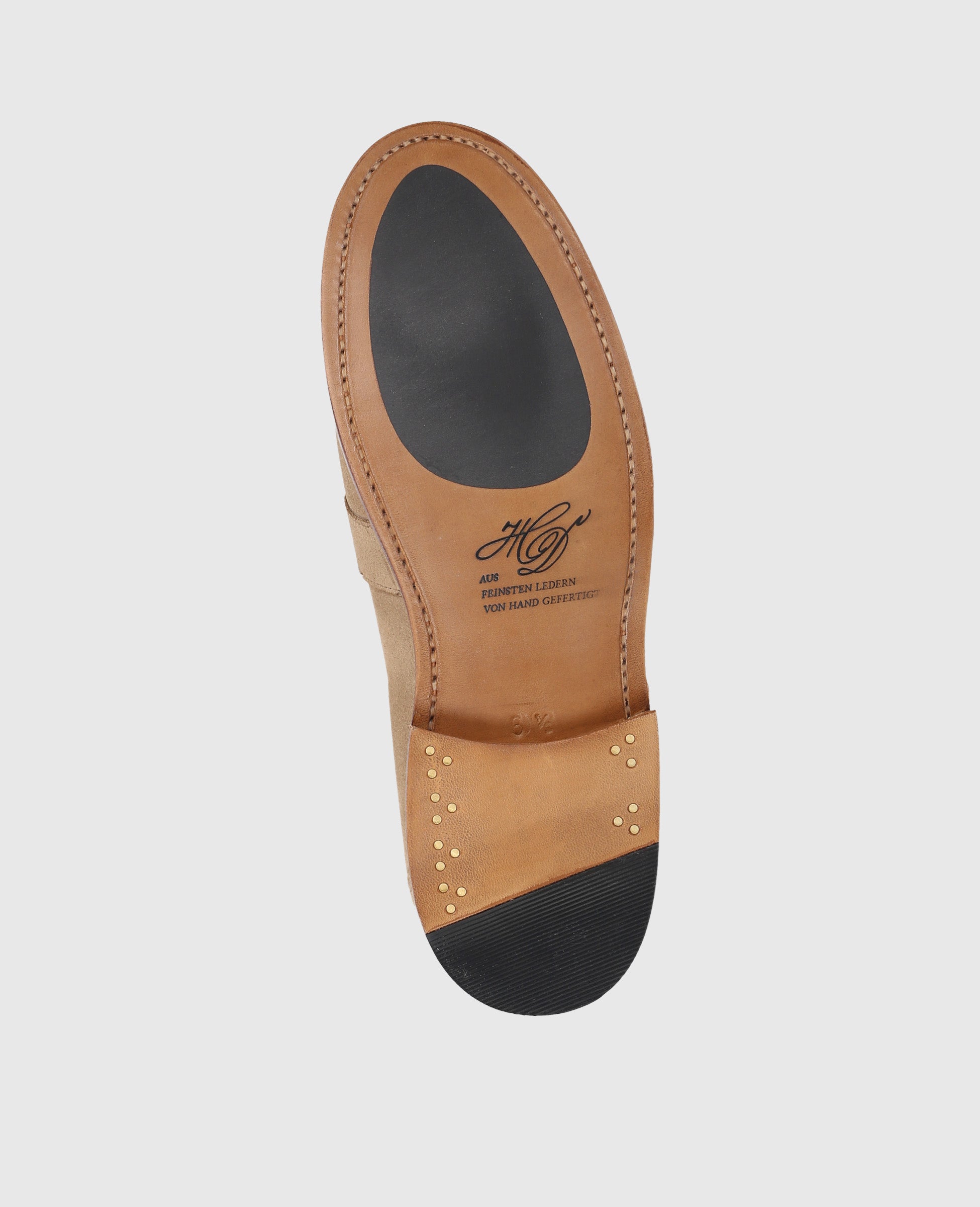 dinkelacker-wien-double-monk-v-beige-kalbsvelours-schnalle image 3