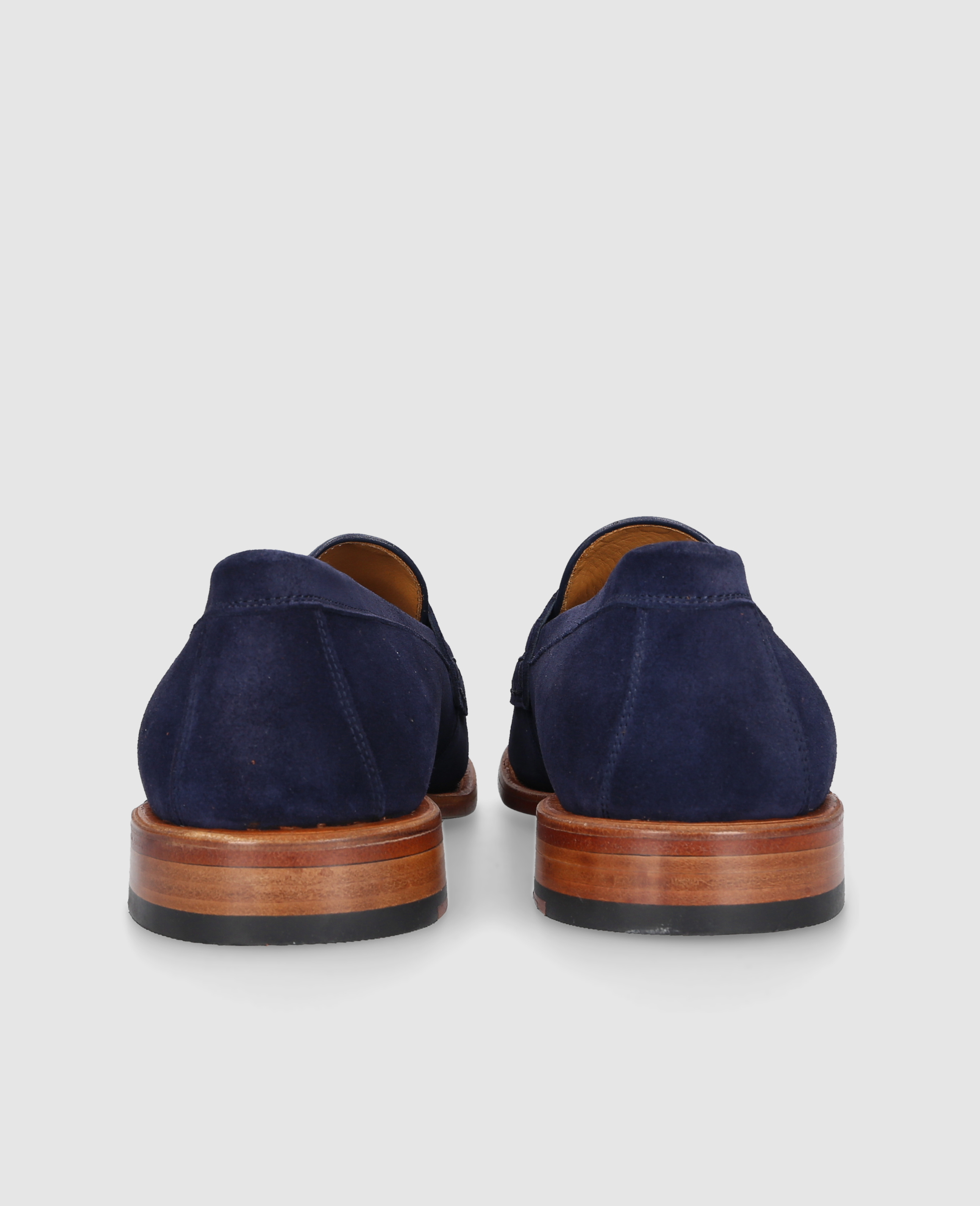 dinkelacker-wien-penny-v-slipper-blau-velours-memory-foam image 6