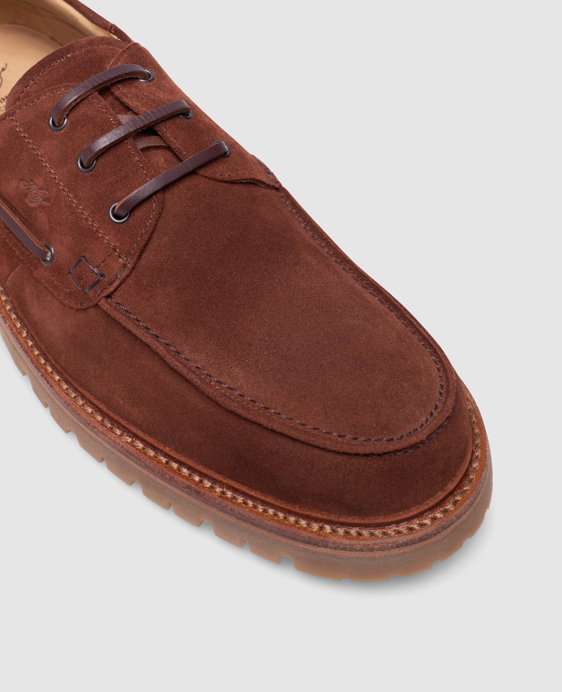 dinkelacker-miami-plain-v-bootsschuh-rotbraun-kalbsvelours image 4
