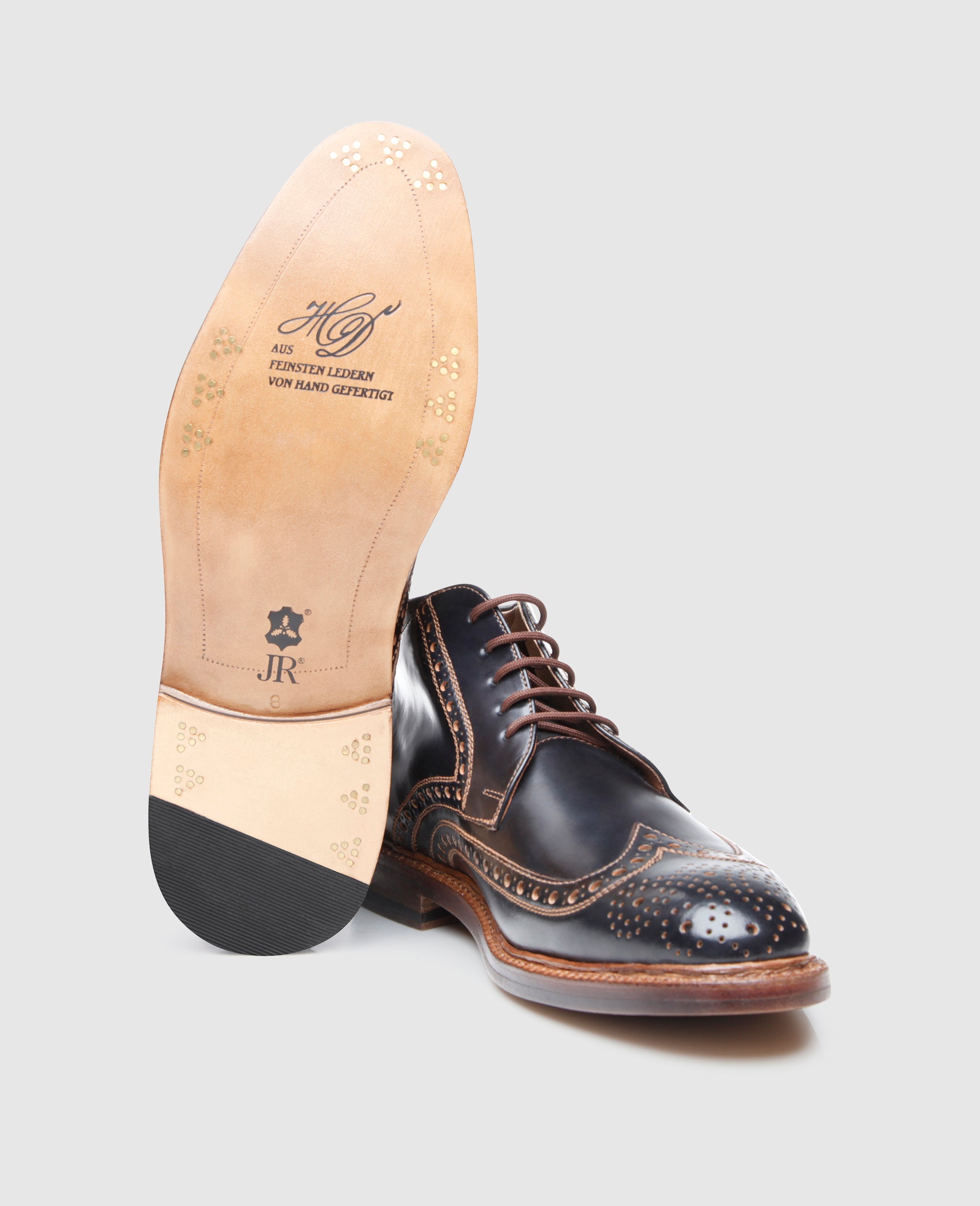 dinkelacker-luzern-full-brogue-derby-boot-schwarz-cordovan image 6