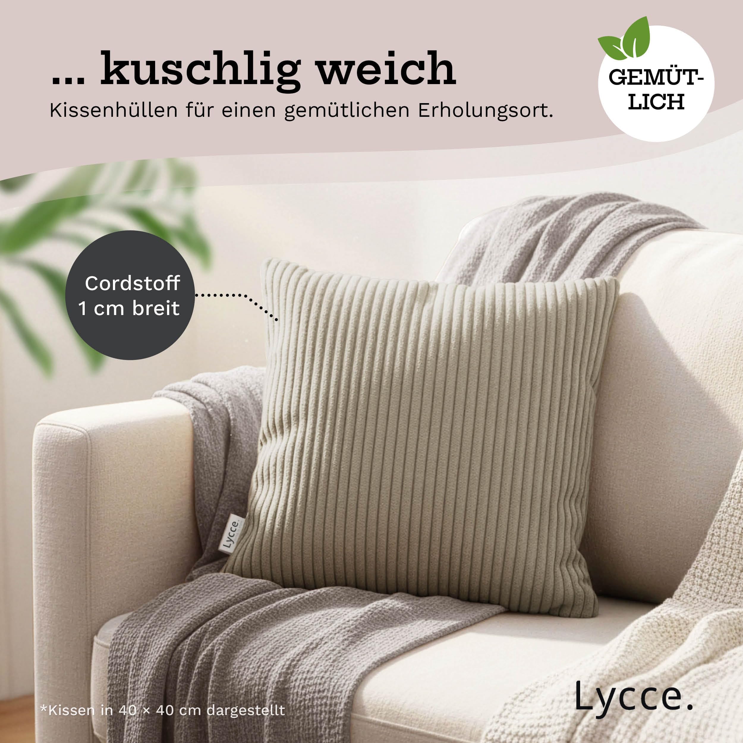 lycce-kissenbezug-cordstoff-taupe-50-x-50-cm-mit-rei-verschluss image 2