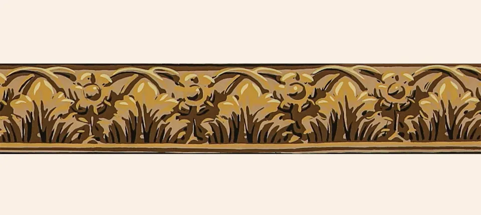 hembus-borte-4053-c-akanthus-mit-bl-ten-beige-7-2-cm image 1