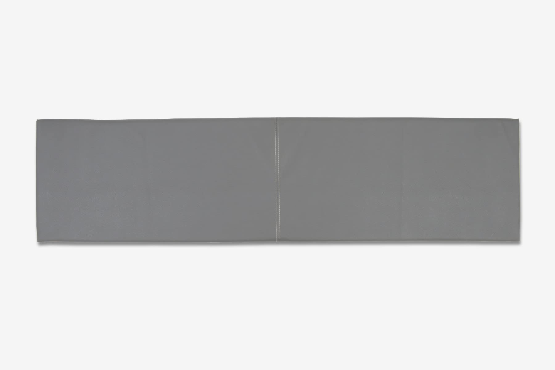 lycce-wandkissen-xxl-150cm-x-30cm-kunstleder-grau-mit-montage-set image 1