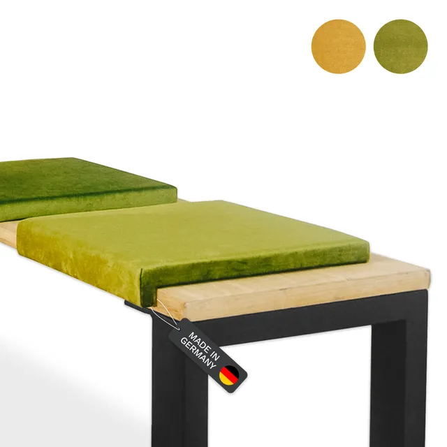 lycce-bankauflage-klemmkissen-1-leiste-samt-oliv-40x38x6-cm image 1