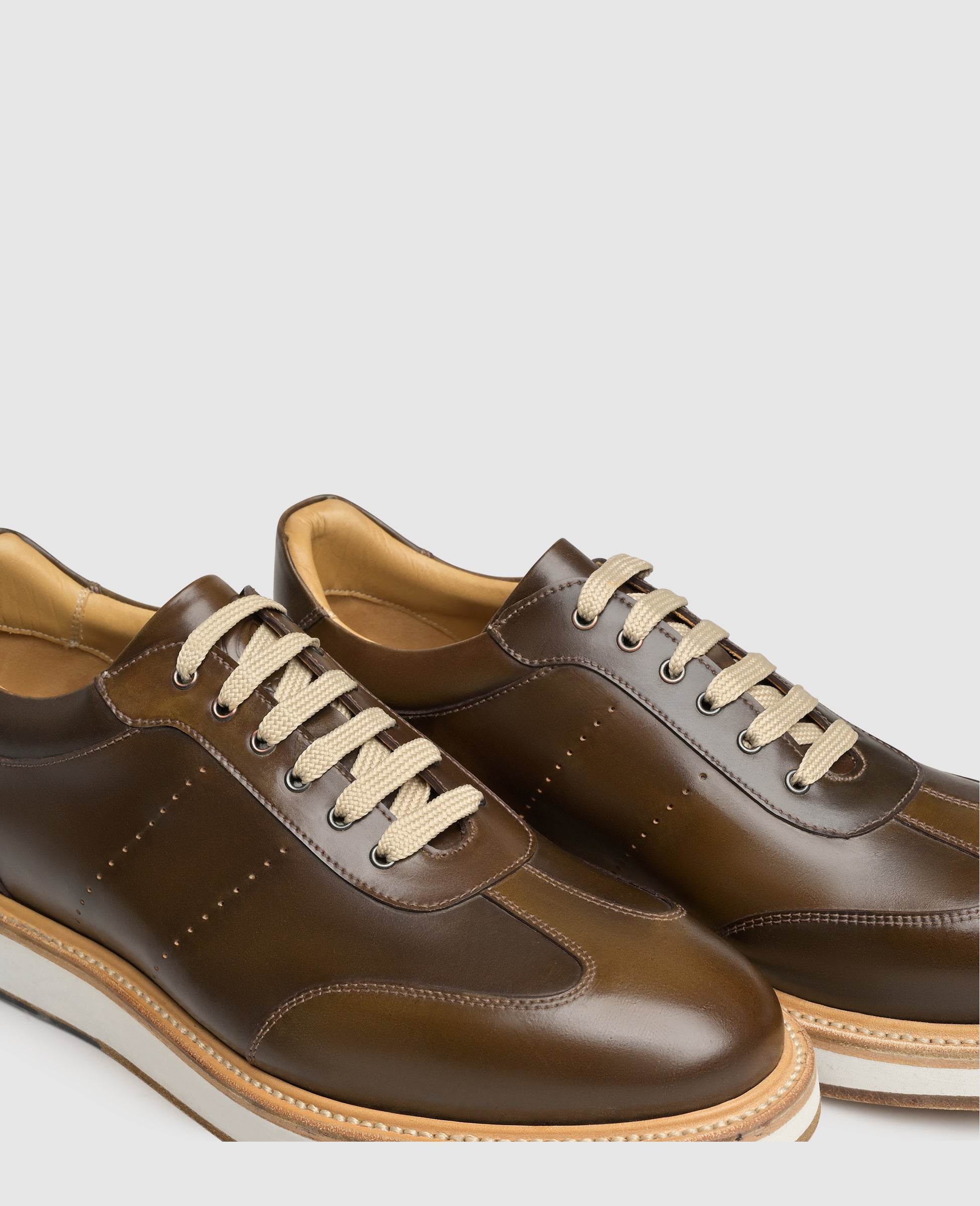 dinkelacker-london-sneaker-c-dark-cognac-rahmengen-hter-cordovan-sneaker image 8