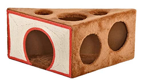 lycce-katzenh-hle-k-seecke-braun-45-x-45-x-26-cm-mit-5-k-sel-chern image 2