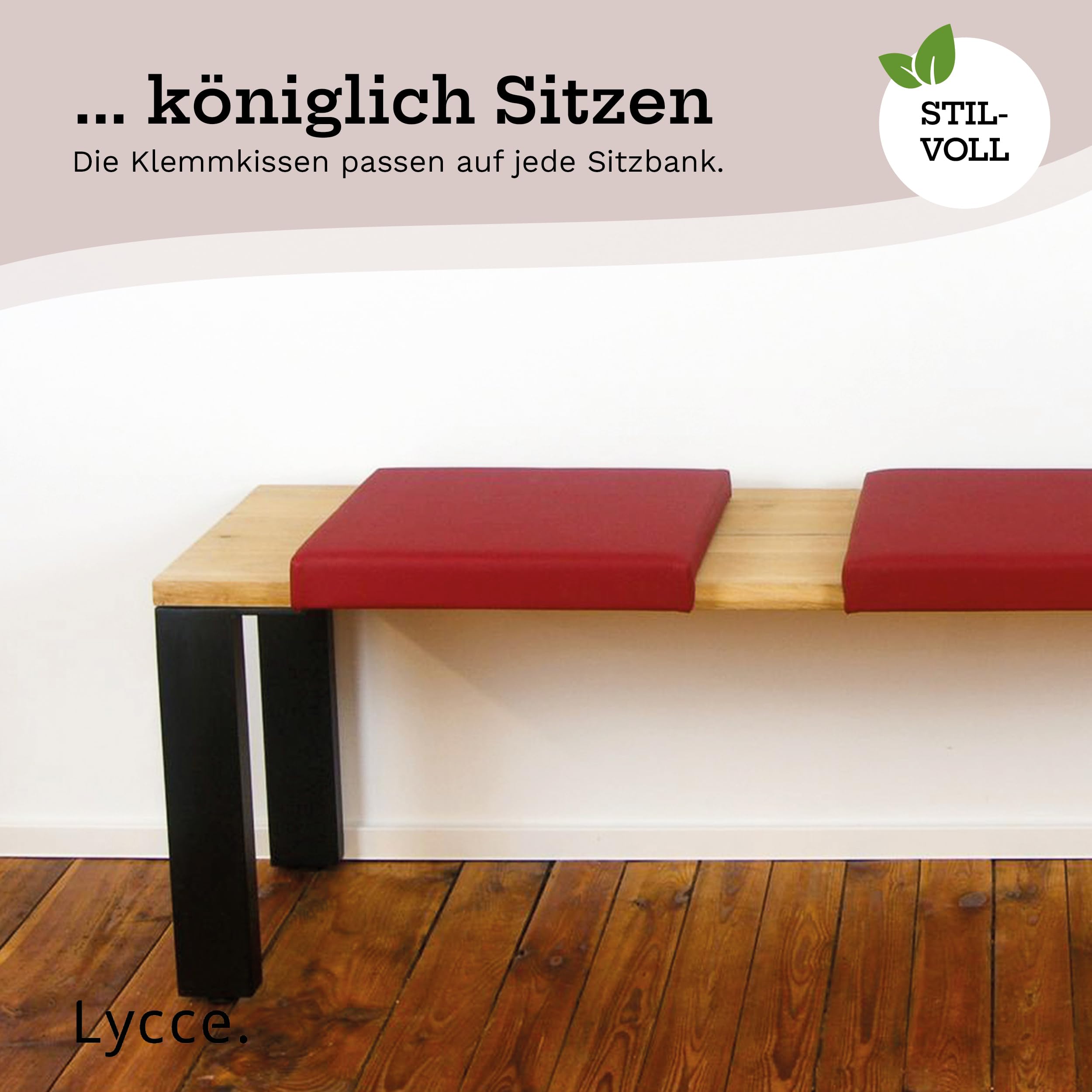 lycce-bankauflage-klemmkissen-1-leiste-kunstleder-rot-40x38x6-cm image 8