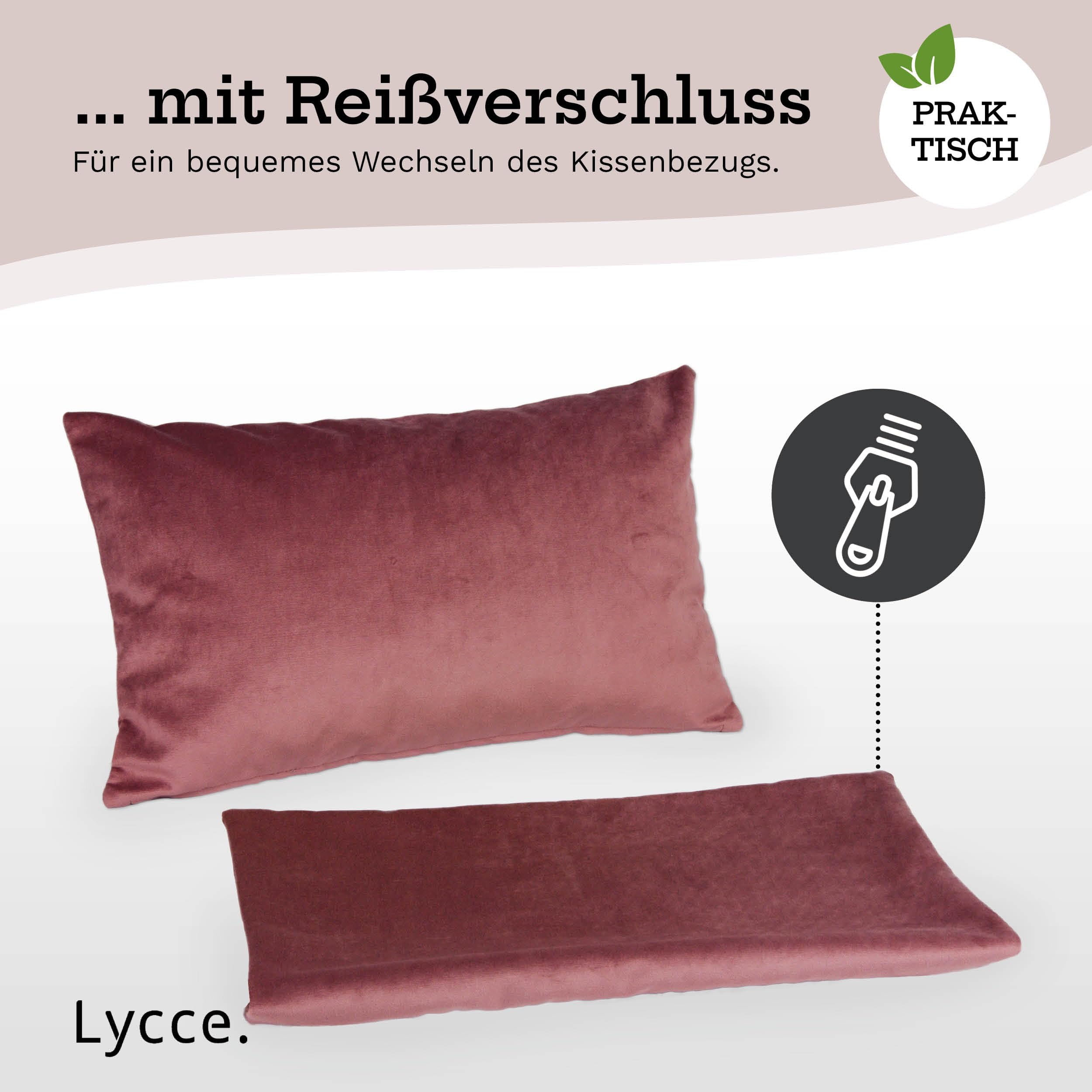 lycce-kissenbezug-funda-samt-ros-50-x-30-cm-mit-rei-verschluss image 5