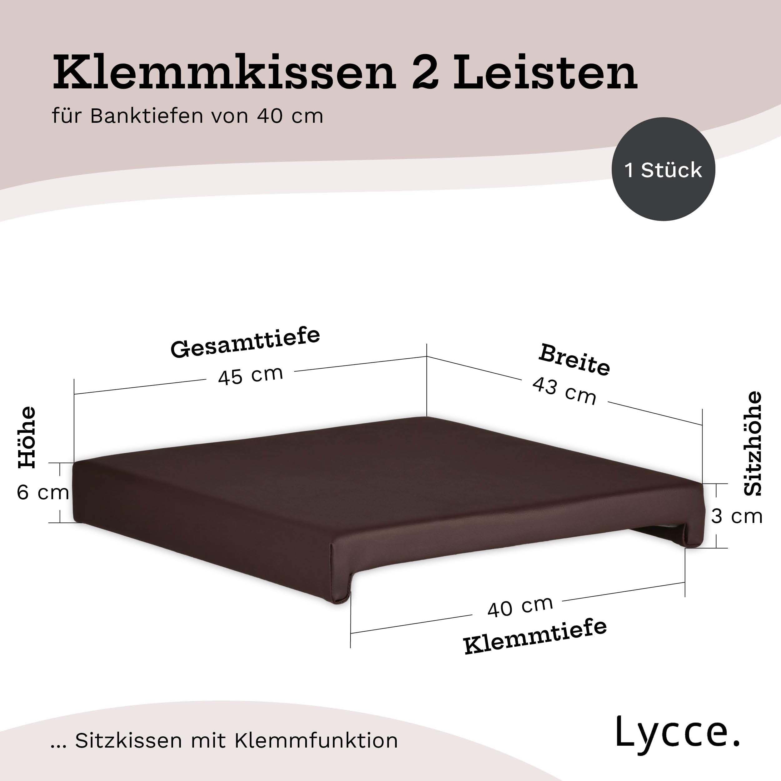 lycce-bankauflage-klemmkissen-2-leisten-kunstleder-braun-40-cm-tiefe image 3