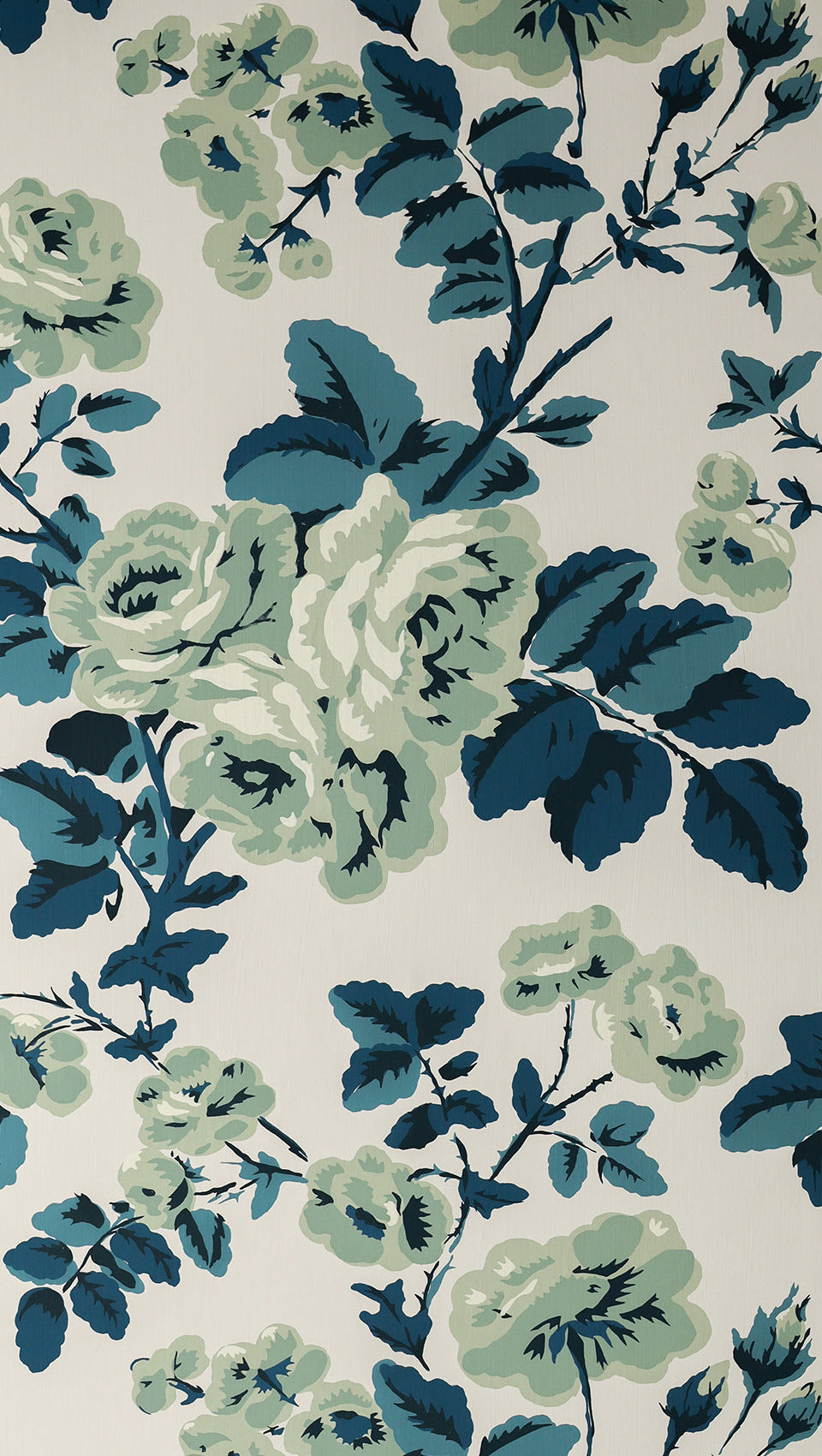 hembus-tapete-1290-tiroler-rosen-papiertapete-blau-gr-n-47-cm image 1