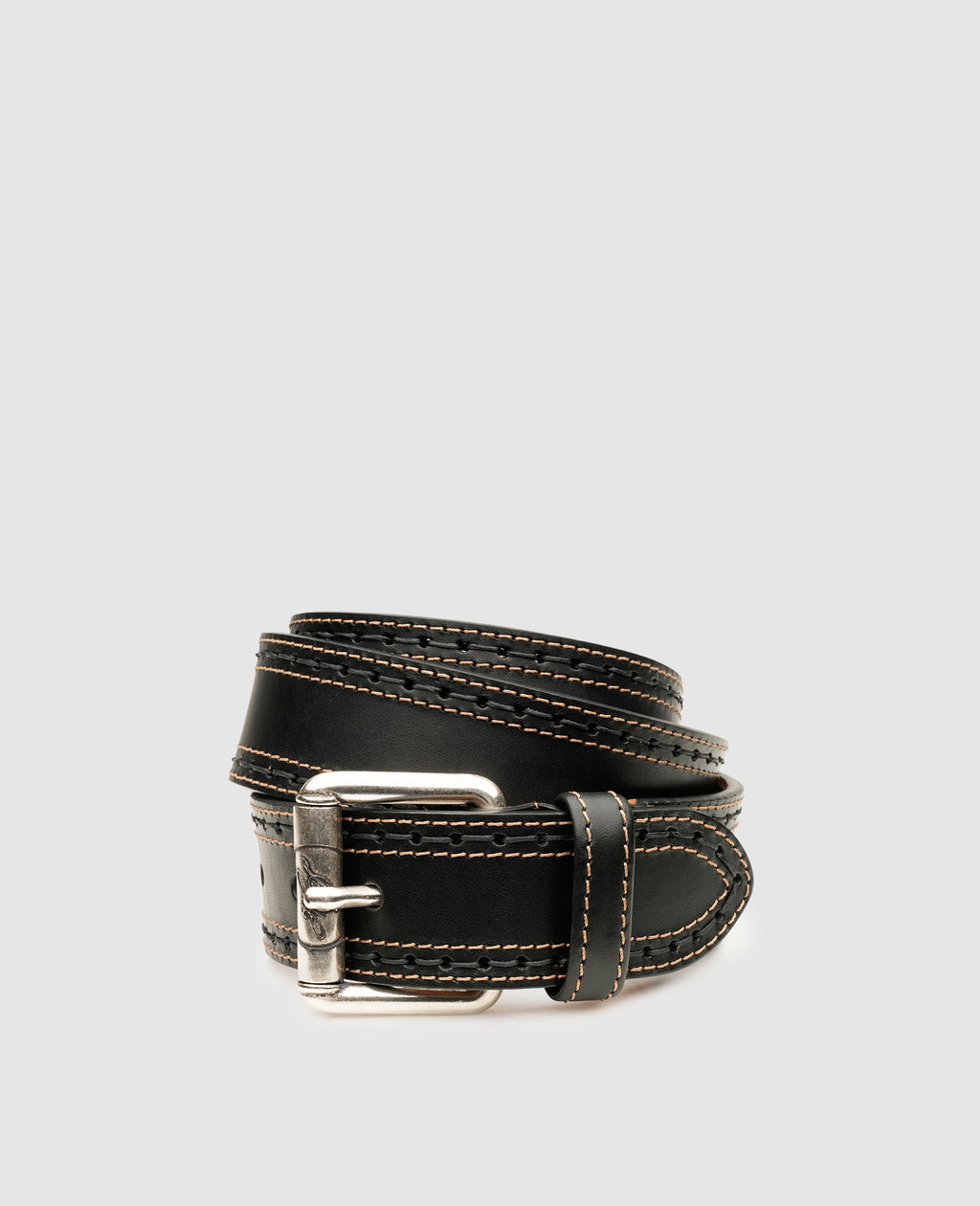 dinkelacker-dusan-plain-n-herreng-rtel-vollleder-schwarz-40-mm image 1
