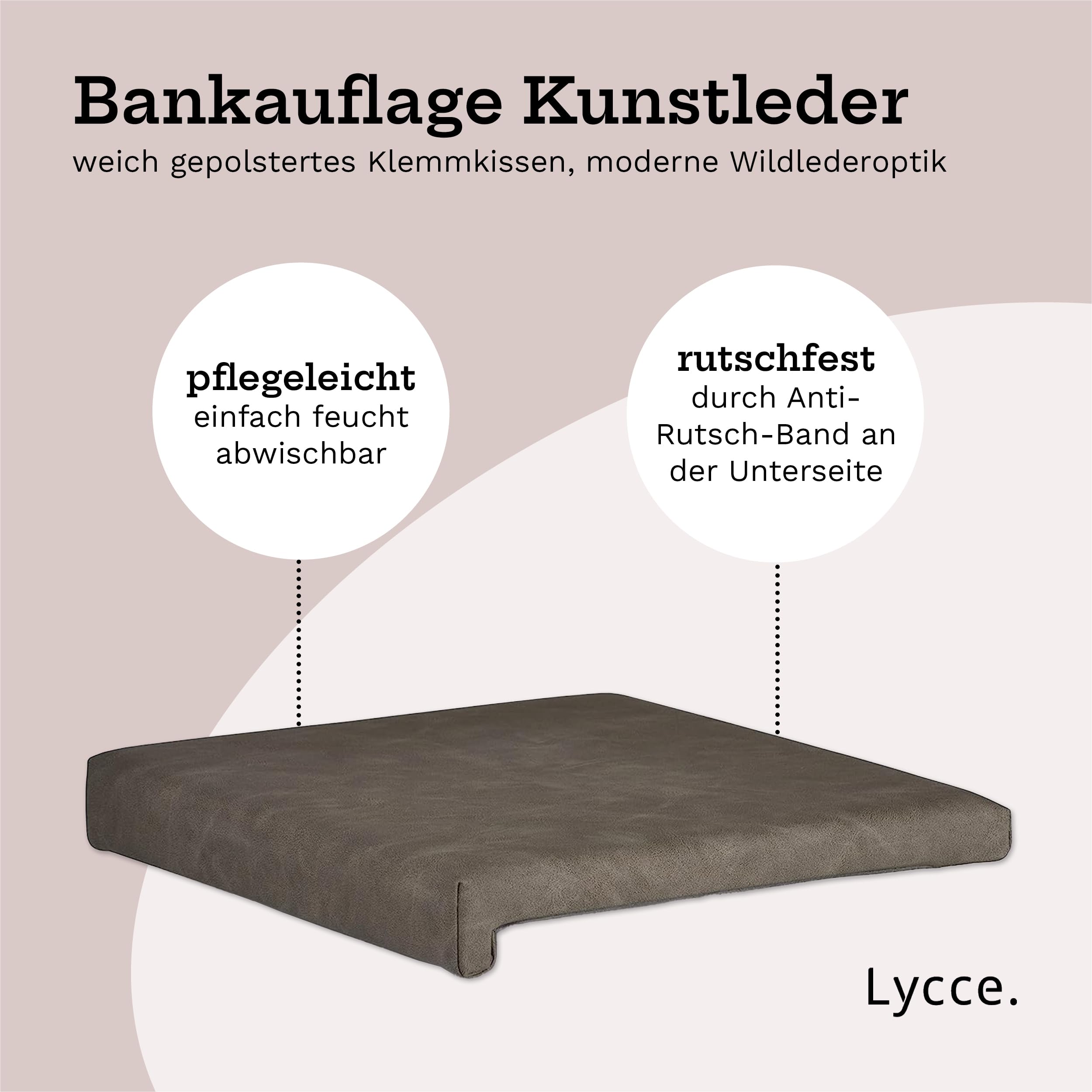 lycce-bankauflage-klemmkissen-1-leiste-wildlederoptik-taupe-f-r-bank-ab-35-cm image 2