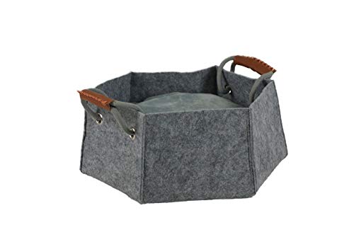 lycce-filz-hundekorb-katzenkorb-gr-e-1-filzbett-grau-30x30x17-cm image 4