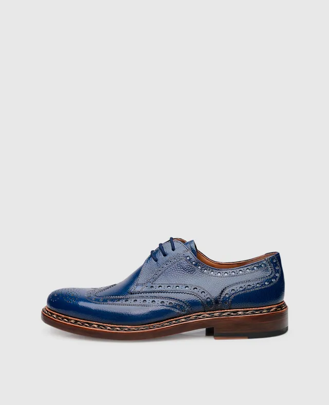 dinkelacker-buda-full-brogue-ag-derby-blau image 1